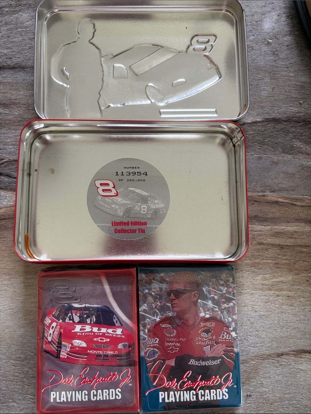 Dale Earnhardt Jr Tin and Cards